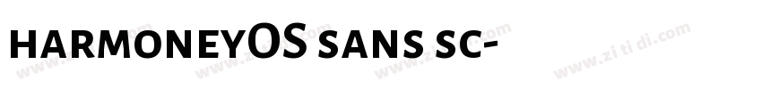 harmoneyOS sans sc字体转换
